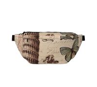 Paris Pisa Fanny Pack Chest Bags Crossbody Bag Waistpacks for Men Women Outdoors, Sport, Hiking, Travel