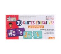 Paris Prix Set of 30 14cm Animal Flashcards - Multi-Colour