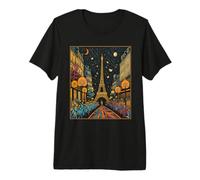 Paris Retro Boho Avenue to the Eiffel Tower in France French Premium T-Shirt