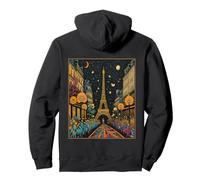 Paris Retro Boho Avenue to the Eiffel Tower in France French Pullover Hoodie