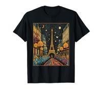 Paris Retro Boho Avenue to the Eiffel Tower in France French T-Shirt
