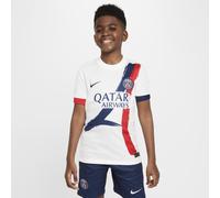 Paris Saint-Germain 2024/25 Stadium Away Older Kids' Nike Dri-FIT Football Replica Shirt - White - Polyester S