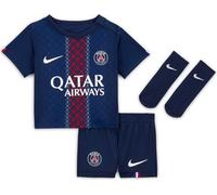 Paris Saint-Germain 2025/26 Stadium Home 3-Piece Nike Replica Football Jersey Set for Babys/Toddlers, Midnight Navy/White, HJ5640-411, 3-6