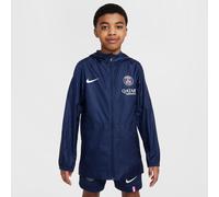 Paris Saint-Germain Academy Pro Older Kids' Nike Football Hooded Rain Jacket - Blue - Polyester XS