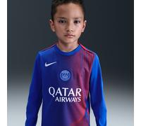 Paris Saint-Germain Academy Pro Third Older Kids' Nike Dri-FIT Total 90 Football Pre-Match Long-Sleeve Top - Blue - Polyester XS