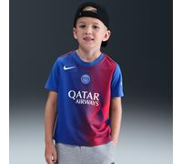 Paris Saint-Germain Academy Pro Third Younger Kids' Nike Dri-FIT Total 90 Football Pre-Match Short-Sleeve Top - Blue - Polyester M
