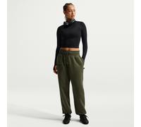 Paris Saint-Germain Phoenix Fleece Women’s Nike Football High-Waisted Oversized Trousers - Green - Cotton/Polyester XXL (UK 24-26)