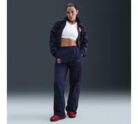 Paris Saint-Germain Windrunner Women's Nike Football High-Waisted Woven Open-Hem Pants - Blue - Nylon M (UK 12-14)