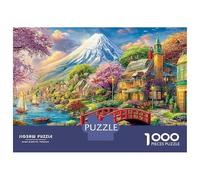 Paris Scenic 1000 Pc Thick Cardboard Jigsaw Puzzle Town Landscape for Teens 12-18, Logic Skill Puzzle, Holiday Party Activity, Thoughtful for Youngsters 38x26cm/1000pcs