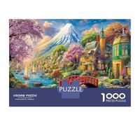 Paris Scenic 1000 Piece Pagoda Premium Cardstock Jigsaw Puzzle Set Adult Jigsaws Fun Present Value Pack Educational Game Challenge Gift Idea 38x26cm/1000pcs