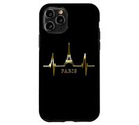 Paris Skyline Heartbeat Eiffel Tower France Heart Love Paris Case for iPhone 11 Pro