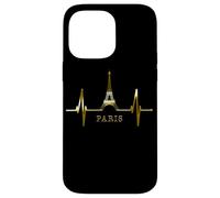 Paris Skyline Heartbeat Eiffel Tower France Heart Love Paris Case for iPhone 14 Pro Max