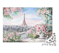Paris Skyline-Romantic Watercolor Scene Puzzles for Adults 1000 Pieces in Vibrant Colours Favourites Jigsaw As A Logic Skill Puzzle for Beautiful Decoration Puzzle 70x50cm/1000pcs