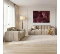 Paris Sofa - Beige Fabric - 3+2 Seater
