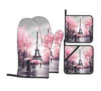 Paris Street Eiffel Tower Complete Your Baking Trip Kitchen Baking Four-Piece Set