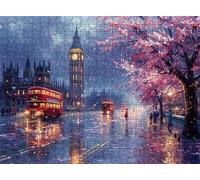 Paris Street View Puzzle - 5000 Piece Jigsaw Puzzles for Adults - The Back Features Printed Letter Guides - and The Pieces fit Together Snugly - Wooden Puzzles for Adults 61.6 X 41.5 Inch s7h-596
