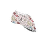 Paris Stripe Pink pattern Golf Iron Head Covers with Thick Protective Design Scratch Resistant Easy On Off Fit All Brands Irons