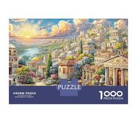 Paris Sunset View 1000 Pieces Roman Ruins Premium Puzzle Board for Family Friends Parent-Child Interaction Limited Edition Gift 38x26cm/1000pcs