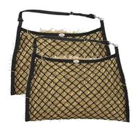 Paris Tack Knotless Ultra Slow Feed Hay Net Set of 2 - 1.5" Openings, Soft on Horse Muzzles, 24"x30", Holds 2 Flakes, Adjustable Hanging Strap with Snap, Ideal for Sensitive Mouths & Slow Feeding