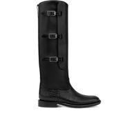 Paris Texas 20mm Montana Buckle crocodile-embossed boots - Black 36-37-41