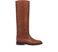 Paris Texas 20mm Montana croco-embossed leather boots - Brown 37-37.5-39.5-41