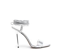 Paris Texas Guya 105mm lace-up sandals - Silver 36-40