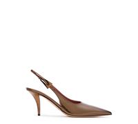 Paris Texas Jessica 75 Patent Leather Slingback Pumps - Gold