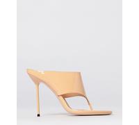 PARIS TEXAS Leather Thong Mules Lidia - Size: 39 - female