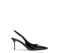 Paris Texas Lidia 70 Patent Leather Slingback Pumps - Black