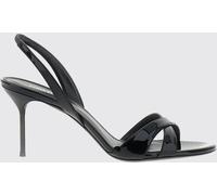 PARIS TEXAS Lidia Patent Leather Mid-Heel Slingback Sandals - Size: 41 - female