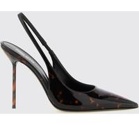 PARIS TEXAS Lidia Tortoiseshell Patent Leather Slingback Pumps with a High Stiletto Heel - Size: 37½ - female
