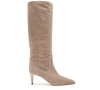 Paris Texas Stiletto 60 Brushed Suede Knee-high Boots - Taupe - 38 (IT38/ UK5)