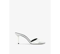 Paris Texas Womens Paris Texas Lidia Mule 70 Leather Heeled Sandals White Eur 40 / 7 UK Women