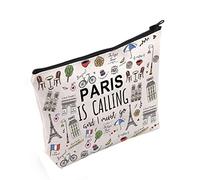 Paris Themed Gifts Paris is Calling and I Must Go Cosmetic Bag Paris Lover Gift (Paris is Calling UK)