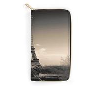 Paris Tower Leather Wallet, Bifold Stylish Wallets, Credit Card Holder for Passport Covers, Purse Passport Bag for Men Women