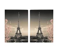 Paris Tower Passport Holder for Women Men PU Leather Passport Travel Wallet with Multiple Pockets
