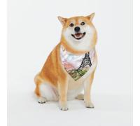Paris Tower Print Classic Prints & Washable Scarves For Stylish Dogs And Cats Personalized Dog Bandanas - Stylish Pet Scarf For Medium To Large Dogs