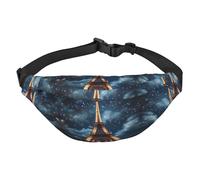 Paris Tower Travel Fashion Waist Bag, Suitable for Sports, Running, Cycling, Traveling, Fishing Boys Large Crossbody Waist Bag,