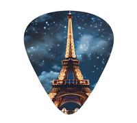 Paris Tower Wear-resistant guitar picks for guitar, bass, electric guitar, ukulele, thin, medium, heavy, 12-piece guitar picks