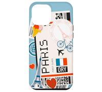 Paris Travel Boarding Pass France ORY Adventure Case for iPhone 12 Pro Max