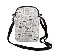 Paris Travel Gift Paris City Skyline Paris is Always A Good Idea Zipper Pouch Makeup Bag (Paris CR)