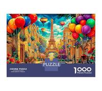 Paris View Jigsaw Puzzles for Adults 1000 Pieces Impossible PuzzleBalloon City Jigsaw Puzzles for Adults Adult Puzzle Difficult Jigsaw Puzzle Challenging z