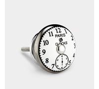 paris vintage clock silver fixing ceramic porcelain china cupboard door furniture knob