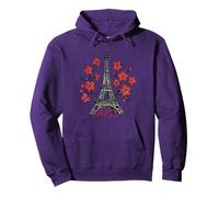 Paris Vintage Eiffel Tower Pullover Hoodie