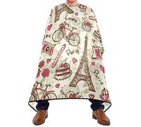 Paris Vintage Hairdressing Apron Adjustable Barber Cape Lightweight Haircut Capes For Salon Barbershop Home