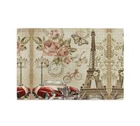 Paris Vintage Postcard Printed Adult Puzzle 1000-piece wooden puzzle challenging game home decor birthday party gift