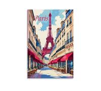 Paris Vintage-Style Travel Posters Art Canvas Decor Wall Print Photo Home Modern Decoratives 20x30inch(50x75cm)