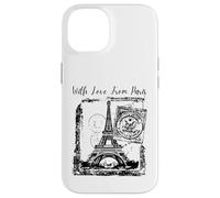 Paris With Love from Paris France French Postcard Case for iPhone 14