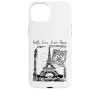 Paris With Love from Paris France French Postcard Case for iPhone 15 Plus