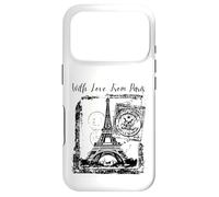 Paris With Love from Paris France French Postcard Case for iPhone 17 Pro